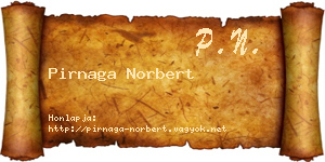 Pirnaga Norbert névjegykártya