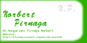 norbert pirnaga business card